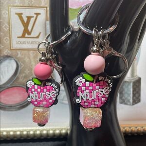 Pink Nurse Keychain
